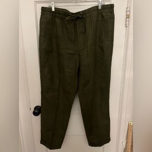 Lord & Taylor XL Linen Drawstring Women’s Pants